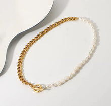 Load image into Gallery viewer, Treasure Pearl Chain Necklace | Fine Jewelry