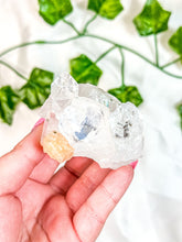 Load image into Gallery viewer, Clear Apophyllite with Peach Stilbite Specimen Cluster #4 (AAA)