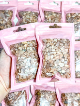Load image into Gallery viewer, Peach Moonstone Crystal Chip Bag