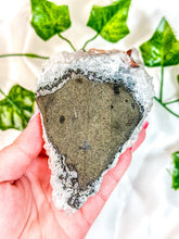 Load image into Gallery viewer, Clear Apophyllite Cluster on Blue Chalcedony with Pink Stilbite & Red Heulandite Mineral Specimen (F)