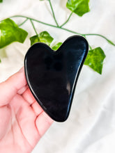 Load image into Gallery viewer, Black Obsidian Gua Sha