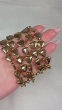 Load and play video in Gallery viewer, Pyrite Heart Bracelet