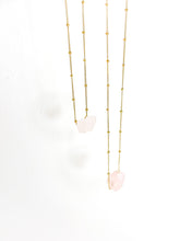 Load image into Gallery viewer, Raw Rose Quartz Necklace