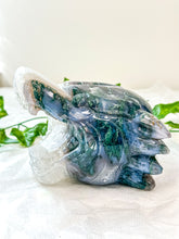 Load image into Gallery viewer, Moss Agate Statement Tiger Head #1