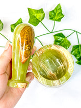 Load image into Gallery viewer, Green Onyx Mortar and Pestle