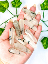 Load image into Gallery viewer, Mini Black Tourmalinated Quartz DT (HD)