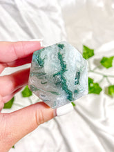 Load image into Gallery viewer, Moss Agate Polyhedrons Gusher