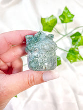 Load image into Gallery viewer, Mini Moss Agate Mushroom House