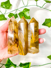 Load image into Gallery viewer, Golden Tiger Stripped Smelt Quartz Tower