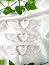 Load image into Gallery viewer, Clear Quartz Wing Heart