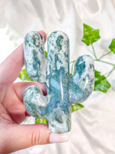 Load image into Gallery viewer, Moss Agate Cactus