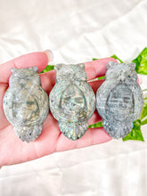 Load image into Gallery viewer, Labradorite Skull Owl