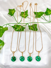 Load image into Gallery viewer, Malachite Donut Pendant Necklace