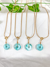 Load image into Gallery viewer, Larimar Donut Pendant Necklace
