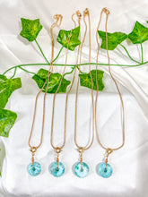 Load image into Gallery viewer, Larimar Donut Pendant Necklace