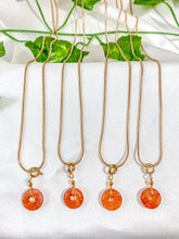 Load image into Gallery viewer, Sunstone Donut Pendant Necklace