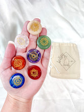 Load image into Gallery viewer, 7 Chakra Engraved Stones