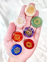 Load image into Gallery viewer, 7 Chakra Engraved Stones