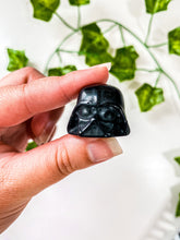 Load image into Gallery viewer, Mini Black Obsidian Darth Vader Head