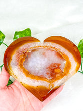 Load image into Gallery viewer, Druzy Carnelian Statement Heart #1