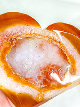 Load image into Gallery viewer, Druzy Carnelian Statement Heart #1