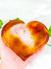 Load image into Gallery viewer, Druzy Carnelian Statement Heart #1