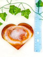 Load image into Gallery viewer, Druzy Carnelian Statement Heart #1