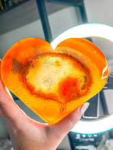 Load image into Gallery viewer, Druzy Carnelian Statement Heart #1
