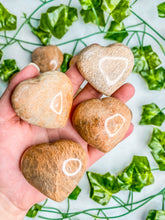Load image into Gallery viewer, Peach Moonstone Heart