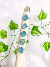 Load image into Gallery viewer, Raw Aquamarine Ring (adjustable)