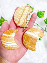 Load image into Gallery viewer, Orange Calcite Moon