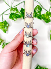 Load image into Gallery viewer, Labradorite Reindeer Ring (adjustable)