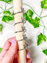 Load image into Gallery viewer, Labradorite Reindeer Ring (adjustable)