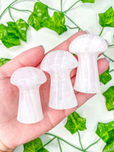 Load image into Gallery viewer, Pink Mangano Calcite Mushroom