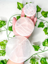 Load image into Gallery viewer, Satin Spar Selenite Circle Charging Plate