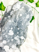 Load image into Gallery viewer, Clear Apophyllite on Blue Chalcedony Specimen #1 (AA)