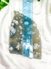 Load image into Gallery viewer, Clear Apophyllite on Blue Chalcedony Specimen #2