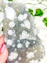 Load image into Gallery viewer, Clear Apophyllite on Blue Chalcedony Specimen #3