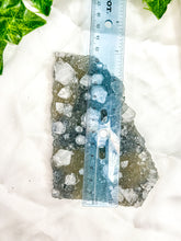 Load image into Gallery viewer, Clear Apophyllite on Blue Chalcedony Specimen #3