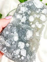 Load image into Gallery viewer, Clear Apophyllite on Blue Chalcedony Specimen #4