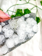 Load image into Gallery viewer, Clear Apophyllite on Blue Chalcedony Specimen #6