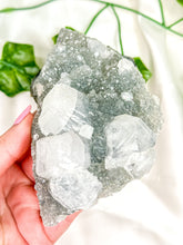 Load image into Gallery viewer, Clear Apophyllite on Blue Chalcedony Specimen #7