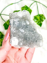 Load image into Gallery viewer, Clear Apophyllite on Blue Chalcedony Specimen #14