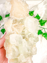 Load image into Gallery viewer, Green Apophyllite with Peach Stilbite Mineral Specimen #2 (AA)