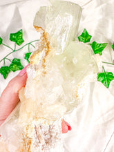 Load image into Gallery viewer, Green Apophyllite with Peach Stilbite Mineral Specimen #3