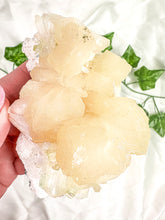 Load image into Gallery viewer, Peach Stilbite with Green Apophyllite and Okenite Mineral Specimen #3 (AA)