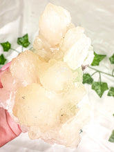 Load image into Gallery viewer, Peach Stilbite with Clear Apophyllite and Okenite Mineral Specimen #5 (AA)