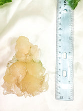 Load image into Gallery viewer, Peach Stilbite with Clear Apophyllite and Okenite Mineral Specimen #5 (AA)