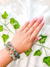 Load image into Gallery viewer, Moss Agate Chip Bracelet