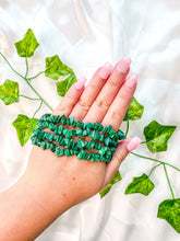 Load image into Gallery viewer, Malachite Chip Bracelet
